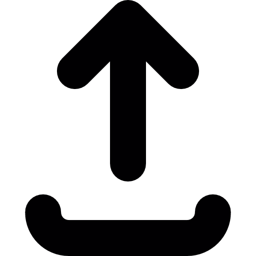 Upload rounded symbol up top arrow icon