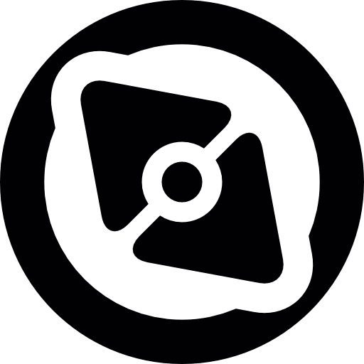 Big point compass directional address direction icon