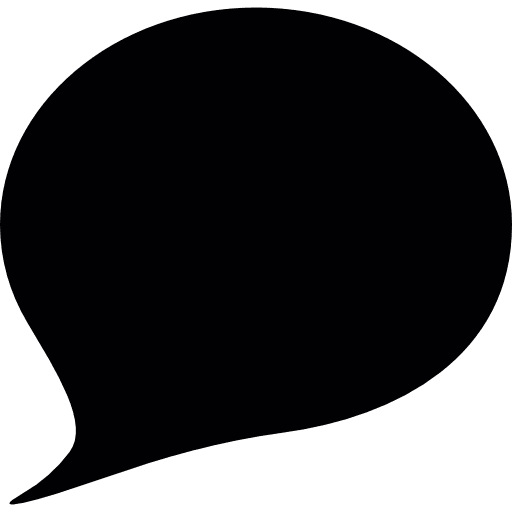 Dark speech bubble  social dialogue chat icon