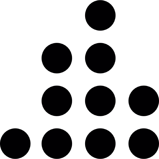 Dots circle multimedia rounded icon