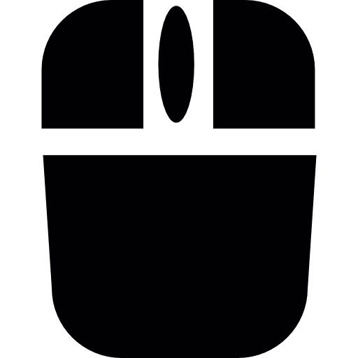 Mouse top view click technology device icon