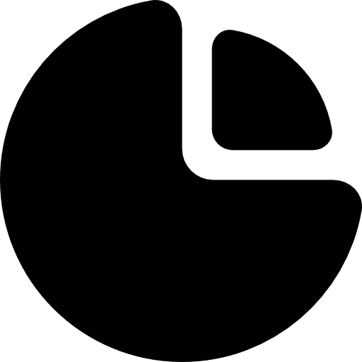 Pie diagram slice chart diagrams icon