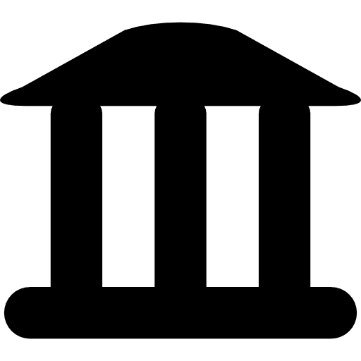 Antique temple web temples greek icon