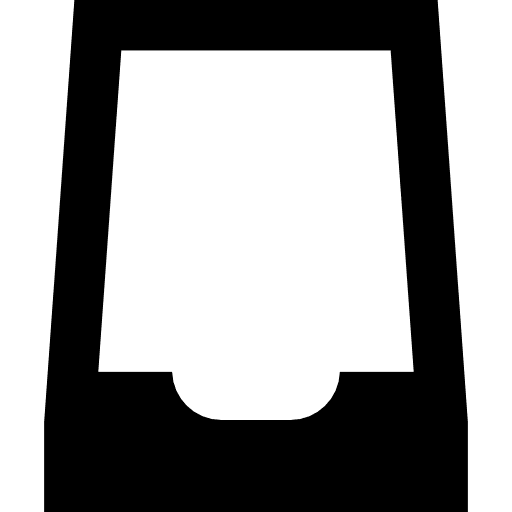 Empty drawer office drawers container icon