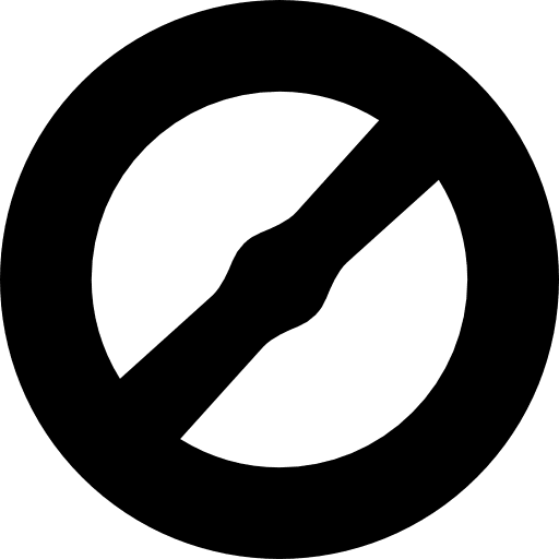 Forbidden sign controls prohibited forbidden icon