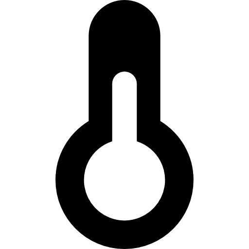 Mercury thermometer tools measure weather icon