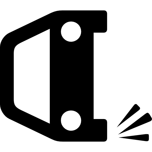 Overturned car vehicle turned accident icon