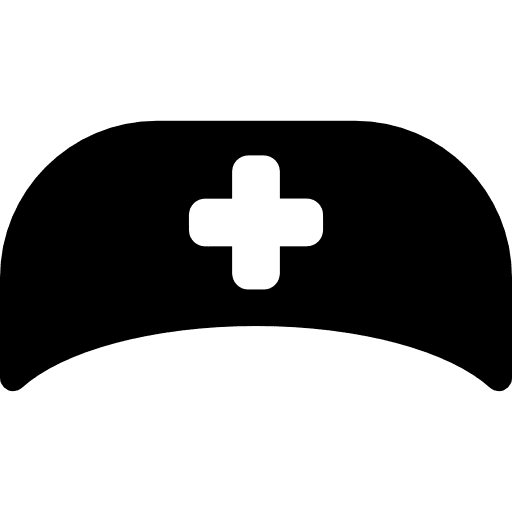 Nurse cap uniform medical equipment icon