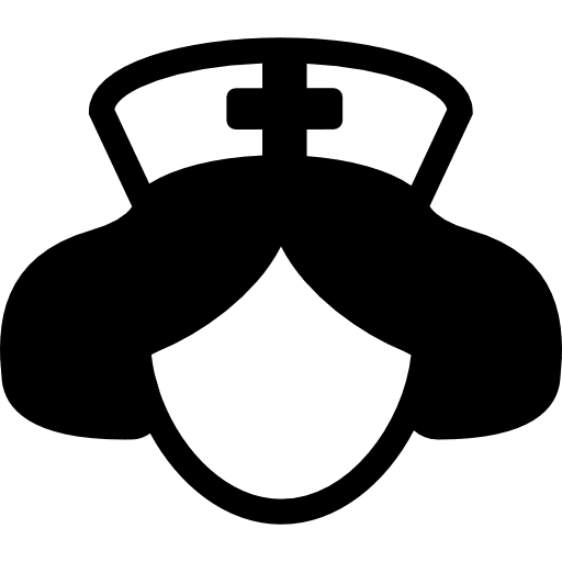 Nurse head hospital nurse medical icon