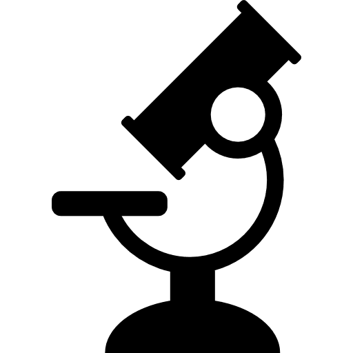 Laboratory microscope education science equipment icon