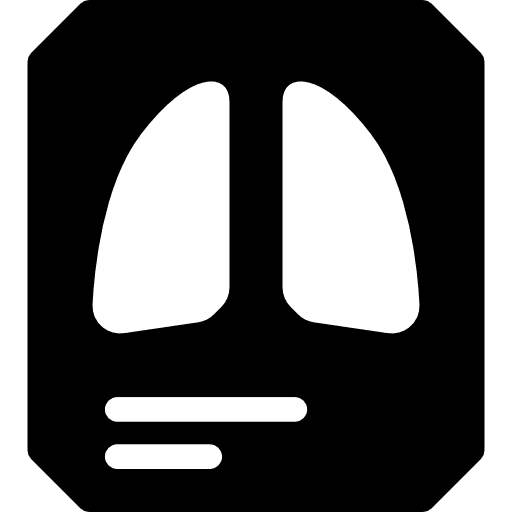 Lungs radiography medical health care hospital icon