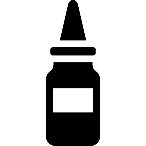 Nasal drops health medicine drop icon