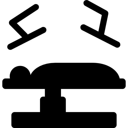 Operating table medicine technology medical icon