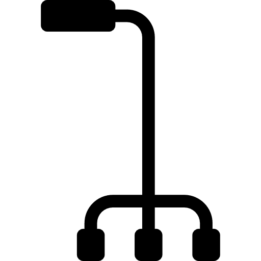 Three stilts cane disability canes elderly icon