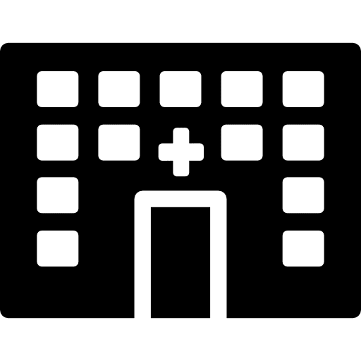 Hospital building healthy health care hospitals icon