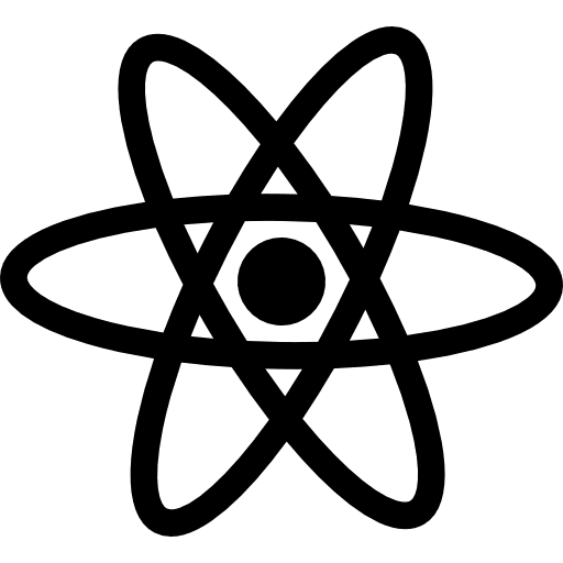 Molecular sciences atom physics science icon
