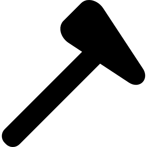 Work hammer garage repair tools repairing icon