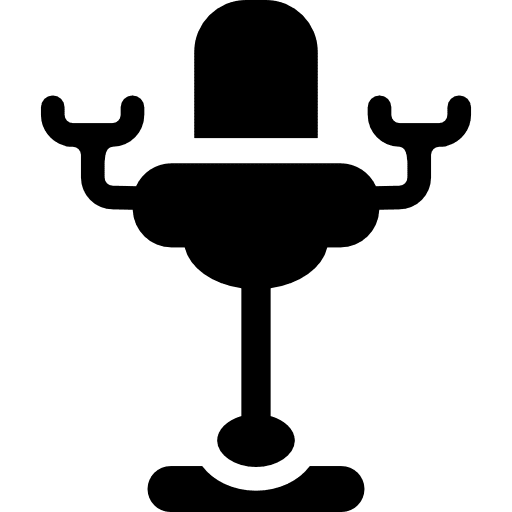 Gynecologist chair woman healthcare femenine icon