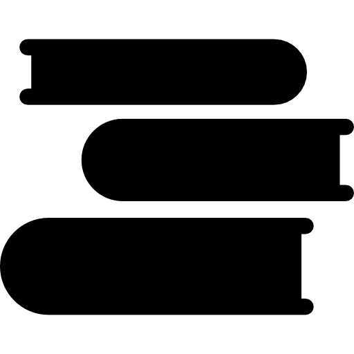 Three books books book libraries icon