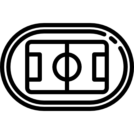 Stadium cenit view  football field football game sports icon