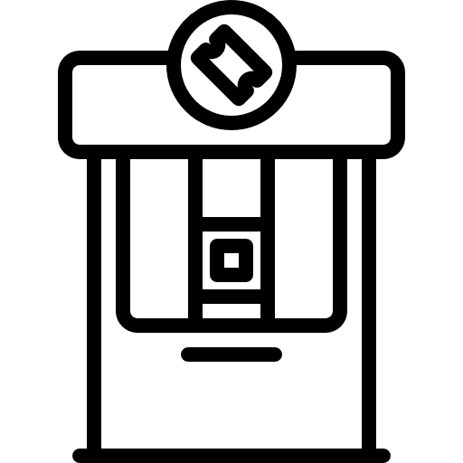 Tickets stand buildings show fair icon