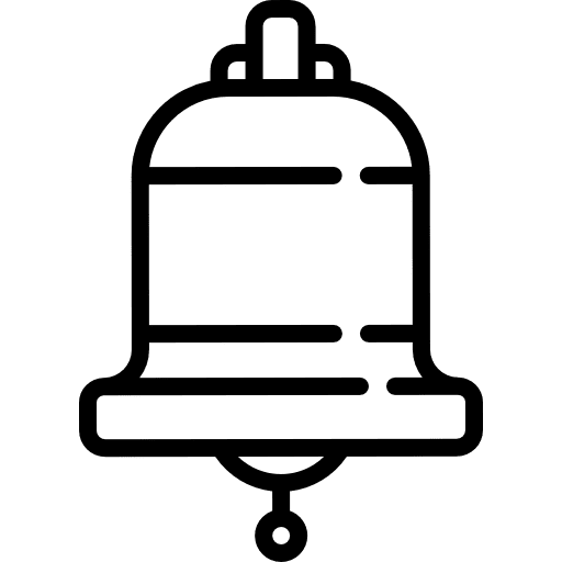 Big bell music bells alarm icon