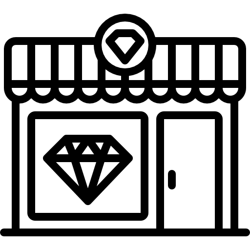 Jewelry store jewel business luxury icon