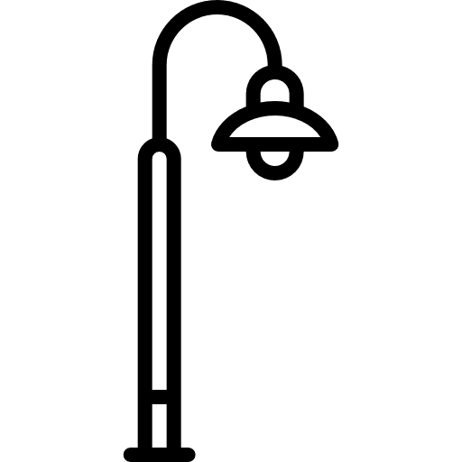 Street light technology lights illumination icon