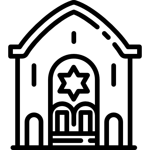 Synagogue jew temple judaism icon