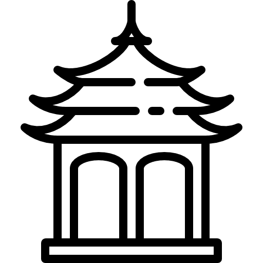 Buddhist pavilion asian religion buddhism icon