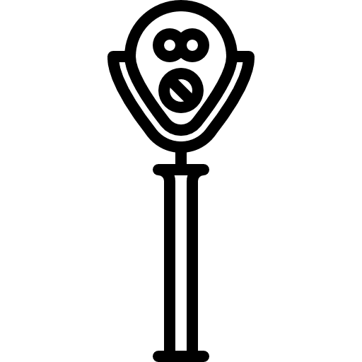 City binoculars monuments view looking icon