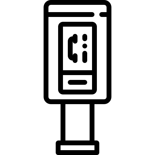 Payphone telephone phone receiver phone call icon