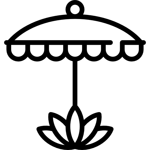 Buddhist lotus buddha shapes flower icon