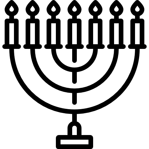 Menorah  judaism light hanukkah icon