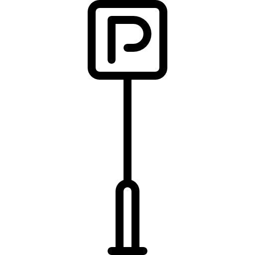 Parking sign vehicle automobile motorbike icon