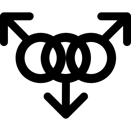 Gender people gay symbol icon