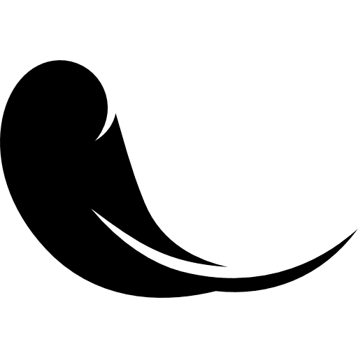 Feather bird smooth lightweight icon