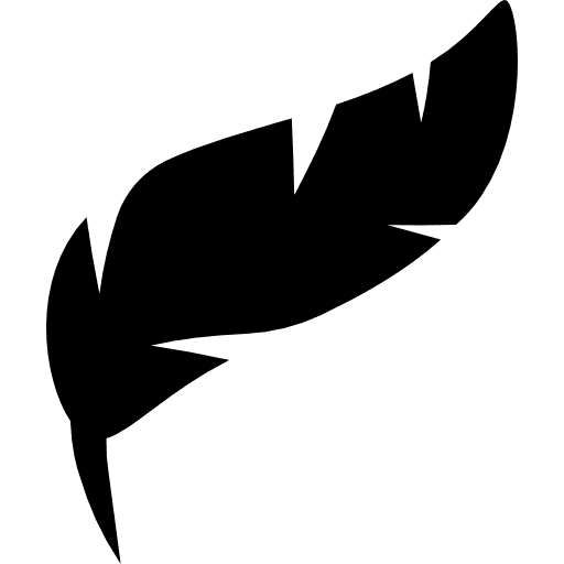 Feather lightweight ornament sensitive icon