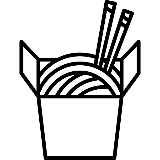 Udon oriental food noodles asian icon