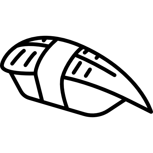 Unagi nigiri raw food japan icon