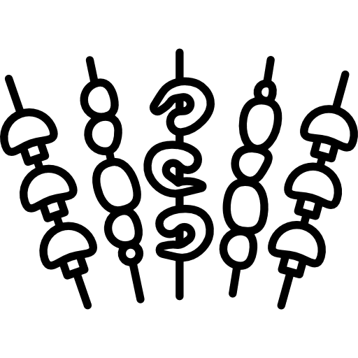 Yakitori mushroom food asian icon