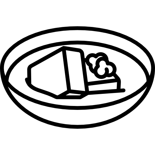 Yudofu oriental japanese food japan icon