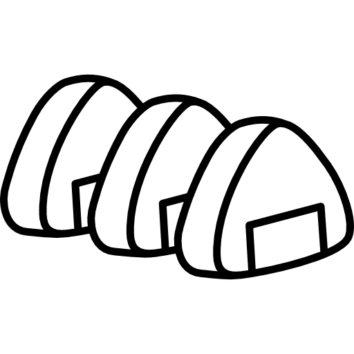 Onigiri food asian japanese food icon