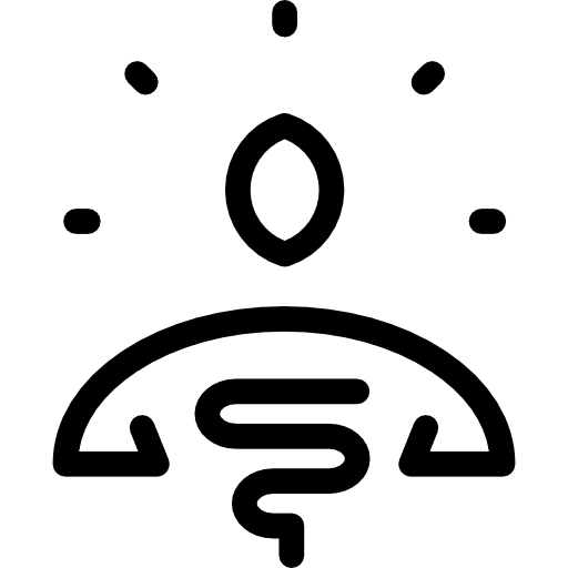 Spiritual praying oriental people icon