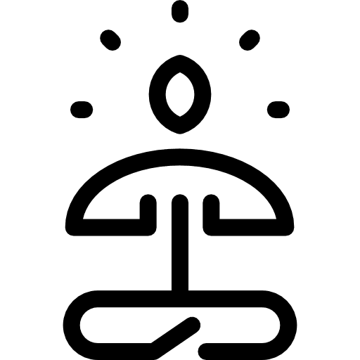 Meditation healthy sports yoga icon