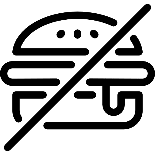 No fast food hamburger food junk food icon