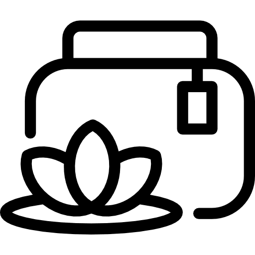 Wellness tourism relaxing oriental relax icon