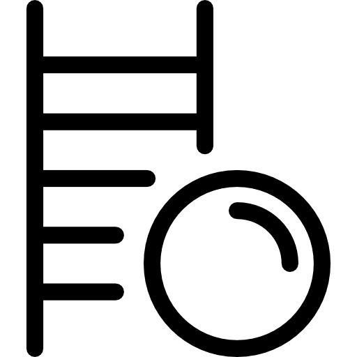 Ladder gymnasium gym sport icon