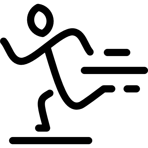 Running sport stick man sports icon