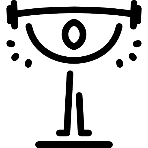 Weightlifting gymnasium gymnast people icon